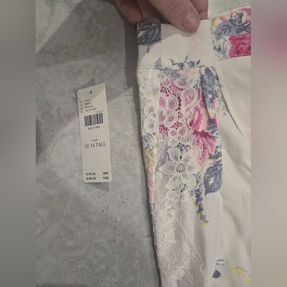 Anthropologie Flare Lace Pants Size 14 Tall NWT - Picture 5 of 6